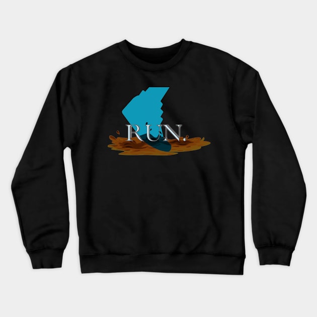 Run. Crewneck Sweatshirt by ClothesContact